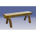 Montana Woodworks Montana Woodworks MWGCHLB4 Glacier Country 4' Half Log Bench MWGCHLB4